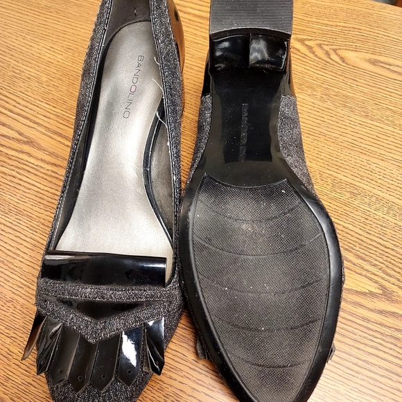 Black and gray tweed dress pumps - Picture 2 of 4